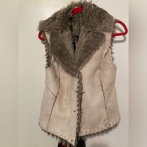 Real fur vest
